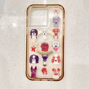 Rifle Paper Co. Pet Print Phone Case with Adorable Dogs IPhone 14‎ Pro MAX